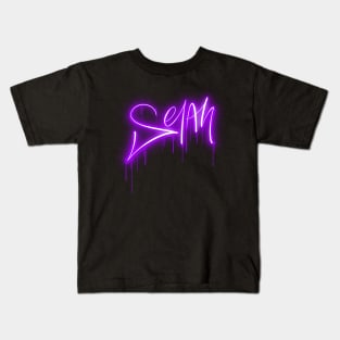 Selah - Purple Neon - Christian Tee Kids T-Shirt